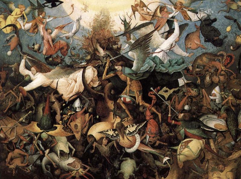 Pieter Bruegel Angels fall Spain oil painting art